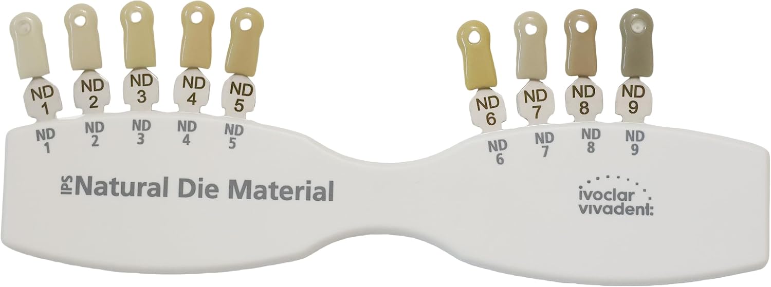 Dental Shade Guide 5 4 Colors | Teeth Whitening Shade Guide | IPS Natural Die Porcelain Veneer Color Guide