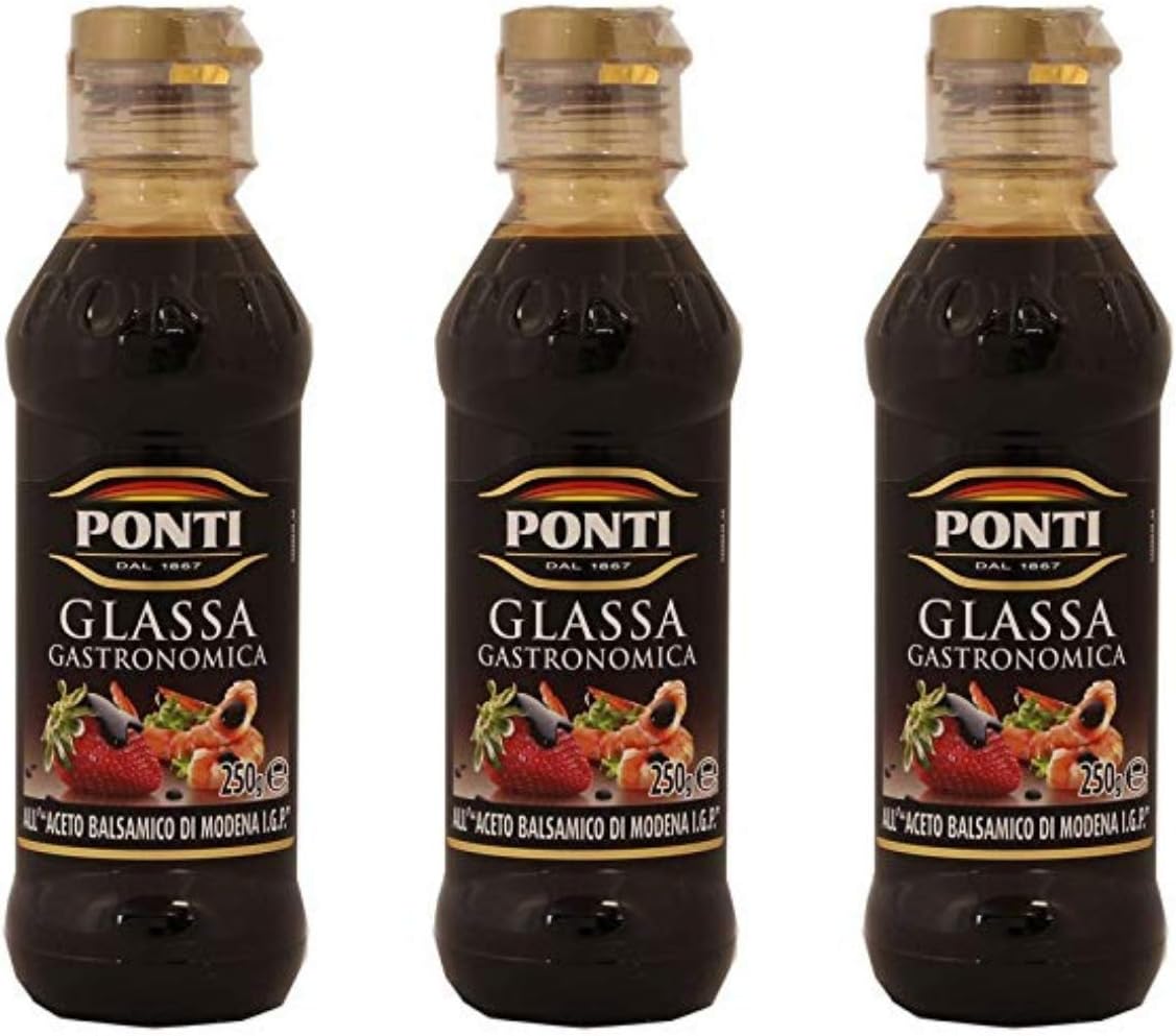 3x Ponti Aceto Balsamico di Modena Italian Balsamic Vinegar 250ml