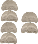 Gatuida 6pairs Forefoot Cushioning Pads Self-Adhesive High Heel Insoles for Comfortable Walking Breathable and Sweat-Absorbing Design for High Heel and Sandal Use