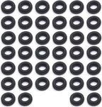lasenersm 40 Pieces (20 Pairs) Eyeglasses Temple Tips Sleeve Retainers Silicone Anti-Slip Round Eyeglass Retainers for Spectacle Sunglasses Reading Glasses Eyewear Children's Eyeglass, Black