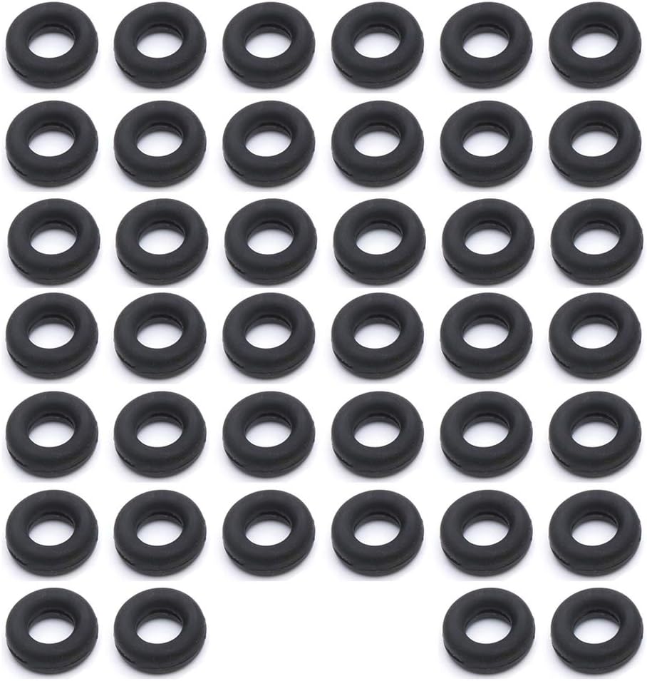 lasenersm 40 Pieces (20 Pairs) Eyeglasses Temple Tips Sleeve Retainers Silicone Anti-Slip Round Eyeglass Retainers for Spectacle Sunglasses Reading Glasses Eyewear Children's Eyeglass, Black
