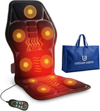Back Massager with Heat, Vibration Massage Seat Cushion with 8 Massage Nodes & 5 Modes, Adjustable Chair Massager Pad for Home Office, Heated Chair Pad, Valentines Day Gifts for Women Mom Wife