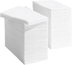 JEBBLAS Disposable Guest Towels, Linen Feel Hand Towels, Cloth-Like Paper Napkins, Soft, Absorbent Paper Hand Towel for Kitchen, Parties, Bathroom, Restaurant, Events,7.8” X 15.7”, 200 Pack, White