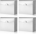 Tioncy 4 Pcs Sanitary Napkin Disposal Receptacle Stainless Steel Sanitary Napkin Receptacle Wall Mounted Tampon Disposal Bin Waste Tampon Holder Feminine Hygiene Container (Silvery White)