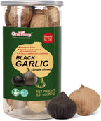 ONETANG Black Garlic 8.82 Oz (250g.), Whole Black Garlic Fermented for 90 Days, Super Foods, Non-GMO, Non-Additives, High in Antioxidants, Ready to Eat for Snack Healthy, Healthy Recipes