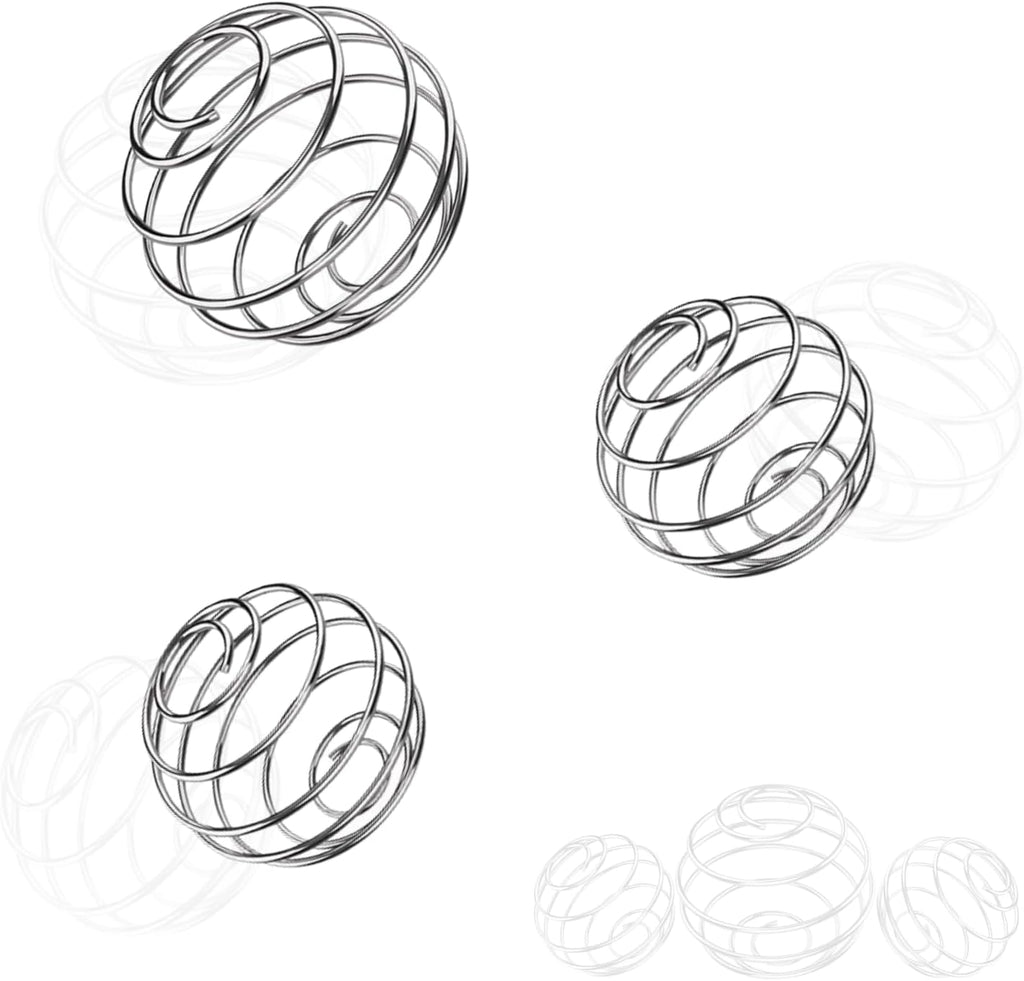 Shaker Balls, 304 Stainless Steel Wire Mixer Balls for Shaker Cups Protein Whisk Formula,Food-grade Metal, 1.2in and 1.9in, Pack of 3