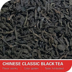 WT WEETEE Organic Lapsang Souchong Tea Loose Leaf, Organic Smoky Black Tea 8 Ounces, Natural Caffeine & Antioxidant, Traditional Chinese Tea