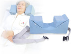 Anti-lateral Headrest, Curved Sponge Pillow for Wheelchair Care Beds for Disabled Patients, Adjustable and Removable, Protects The Elderly’s Cervical Spine, Bed Width Range: Within 90cm