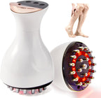 Leg Massager for Circulation and Pain Relief, Lymphatic Drainage & Varicose Veins Support - Calf, Foot & Knee Massager with SoothingPulse, Heat, Light & Vibration - White