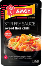 Amoy Straight to Wok Sweet Thai Chilli Stir Fry Sauce (120g) - Pack of 6