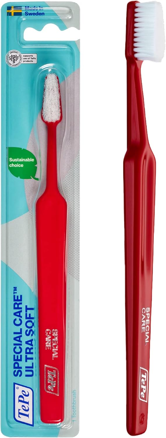 TePe Special Care Soft-Bristle Toothbrush, Post-Surgery Toothbrush for Sensitive Teeth and Gums