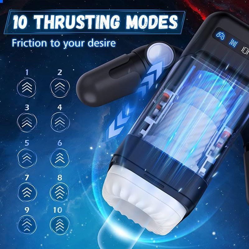JITEM Portable Utility Tool, Multifunctional Men's Fitness Equipment, Robot Shape, Intelligent Heating, Multi-Frequency(Color:A)