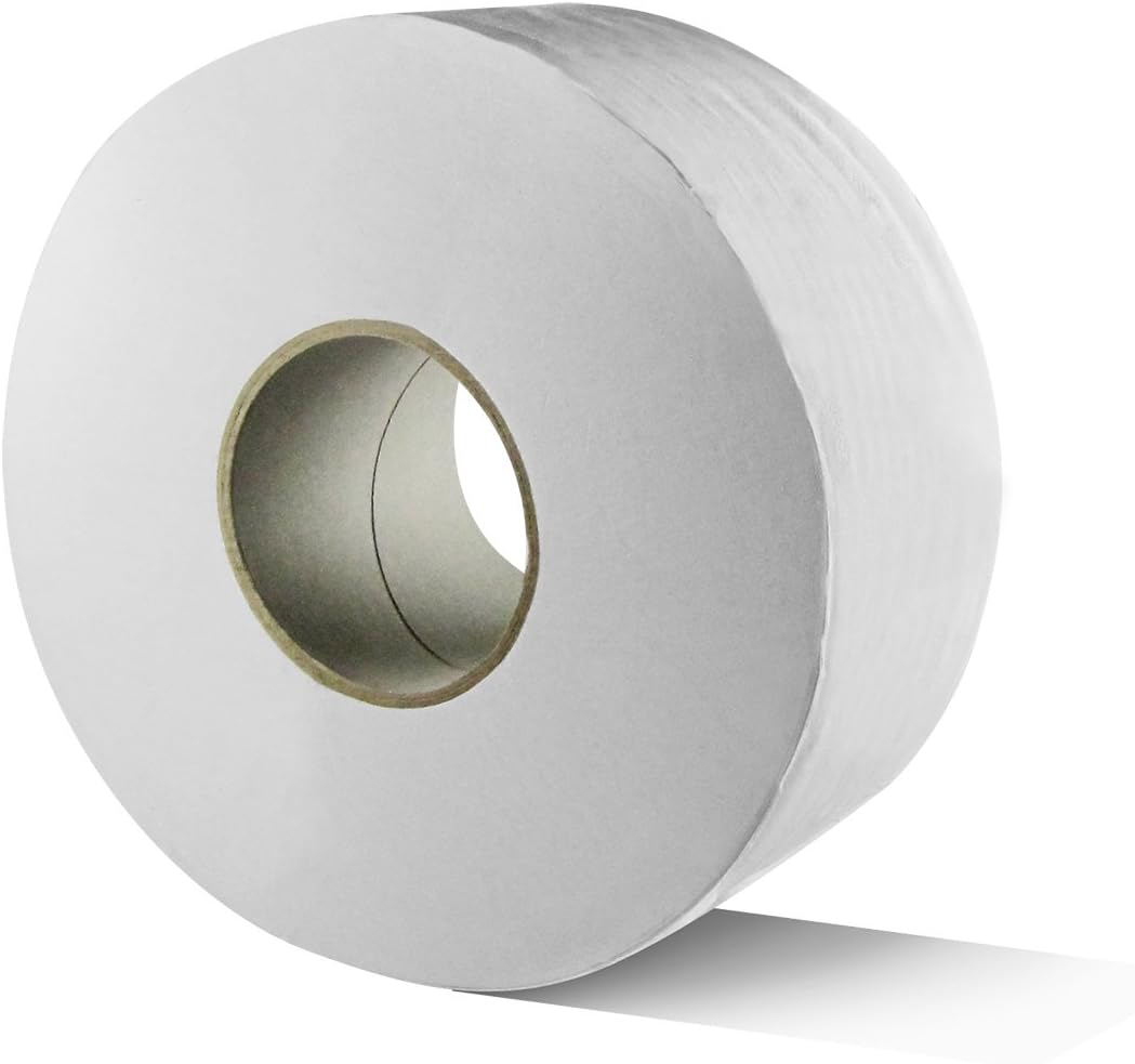 Karat 9" Jumbo Roll Toilet Paper - 2-Ply Industrial Strength Tissue (JS-JRT1000), 1000 ft, 12 Pack