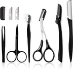 Eyebrow Kit, Multipurpose Exfoliating Dermaplaning Tool Face kits for Women Girl, Eyebrow Grooming Set (9 in 1)