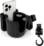Accmor Walker Cup Holder with Hook Set, Wheelchair Cup Holder, Stroller Cup Holder, Universal Cup Holder for Walker, Wheelchair, Rollator, Stroller, Scooter, Bike Accessory