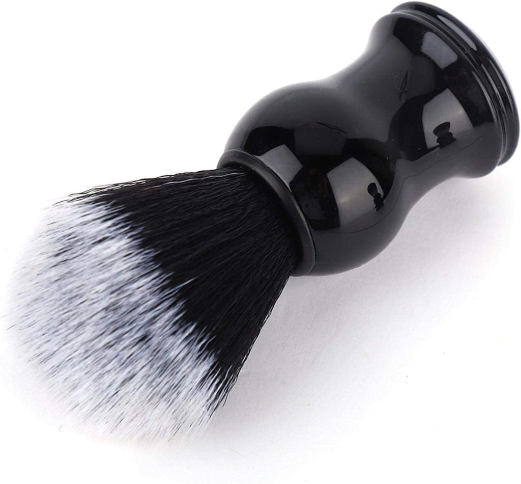 Men Shaving Brush, Soft Barber Face Cleaning Makeup Hairbrush Neck Duster Shave Cream Soap Brush with Wood Handle for Professional Salon and Home (#2)