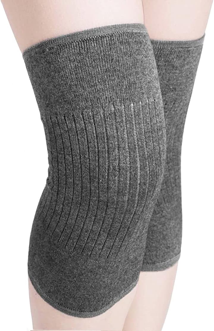 Cashmere Knee Warmer Stretchy Knit Arthritic Knee Sleeve Cosy Sleep Knee Wrap Brace Support Band-Knee Pain Relief