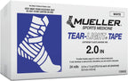 MUELLER Tear-Light Tape, White, 5 cm x 6.8m, 24 Rolls