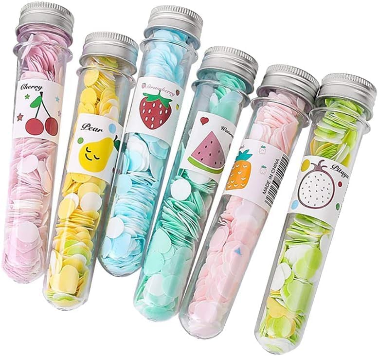 6Pcs Colors Random Shipping Boxes Portable Disposable Paper Soap Confetti Soap Sheets Flakes for Washing Hand Wash Cleansers