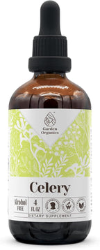 Celery Alcohol-Free Natural Tincture Extract, Immune System Booster, Liquid Drops Made from 100% Celery (Apium graveolens) Dried Fruit and Seed (4 fl oz)