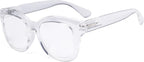 Eyekepper Oversized Reading Glasses - Retro Readers for Women Reading - Transparent Frame +2.25