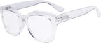 Eyekepper Oversized Reading Glasses - Retro Readers for Women Reading - Transparent Frame +1.75
