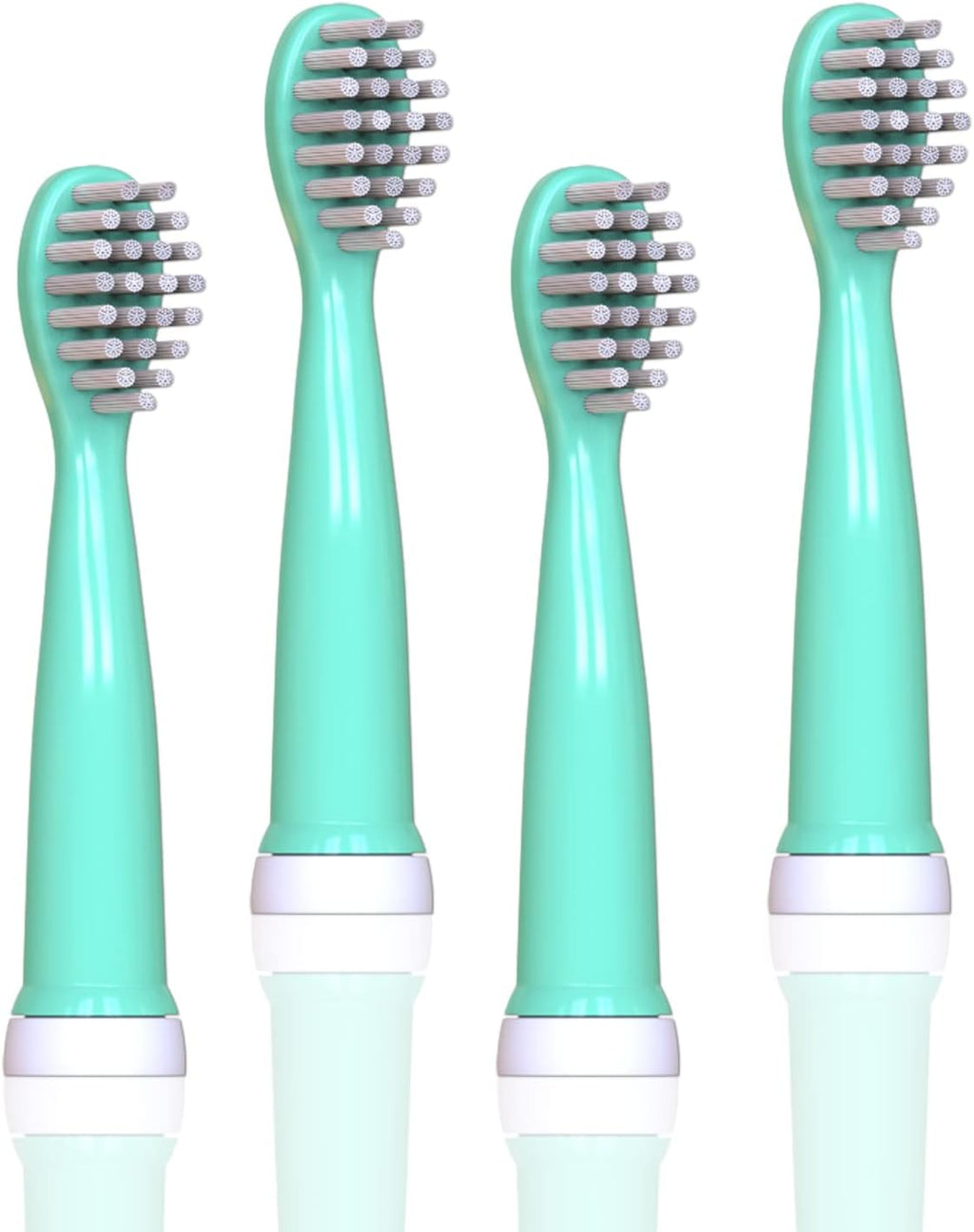Kids Sonic Toothbrush Replacement Brush Heads for 8660 (Green 4 Pieces)