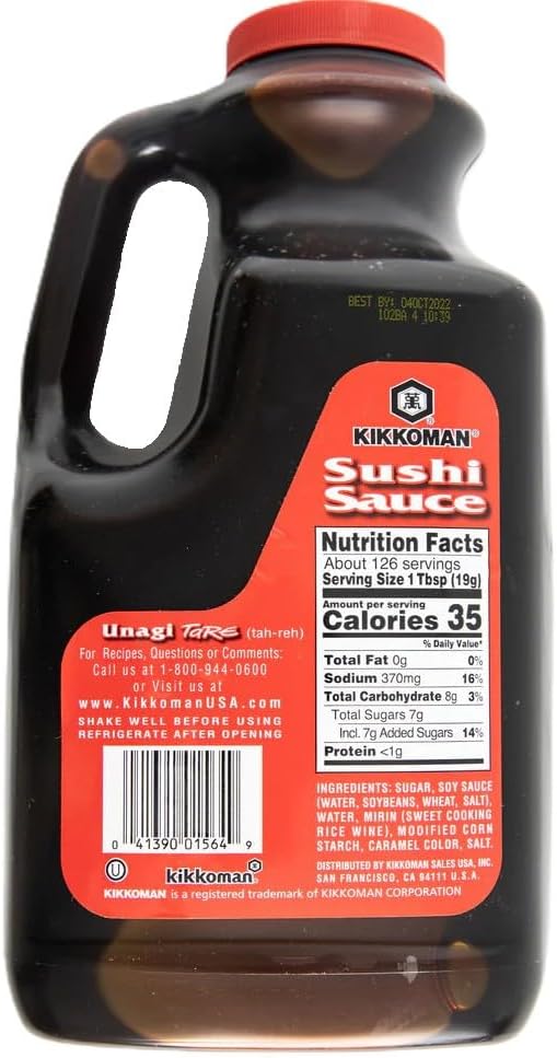 Kikkoman Sushi Sauce, Unagi Tare, 5 Pound 4 Ounce