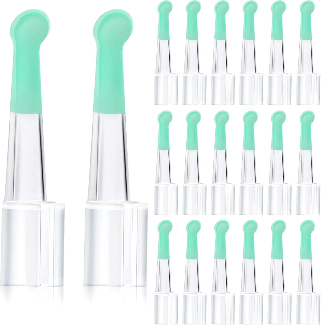20 Pieces Ear Spoon Tips Cleaner Replacement Set for 3.5 mm Otoscope Plastic Reusable Ear Cleaner Tips for Teens Adults Family Health Care
