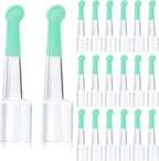 20 Pieces Ear Spoon Tips Cleaner Replacement Set for 3.5 mm Otoscope Plastic Reusable Ear Cleaner Tips for Teens Adults Family Health Care