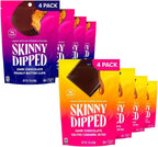 SkinnyDipped Dark Chocolate Salted Caramel Bites, & SkinnyDipped Dark Chocolate Peanut Butter Cups, 2g Sugar per Piece, Keto Friendly, Low Calorie Gluten Free, 4 Pack Bundle
