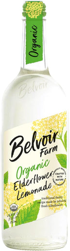 Belvoir Organic Elderflower Lemonade, 25.4 Fl Oz | Organic and Refreshing Elderflower Lemonade | Made with Natural Ingredients | Perfect for Summer | No Artificial Sweeteners