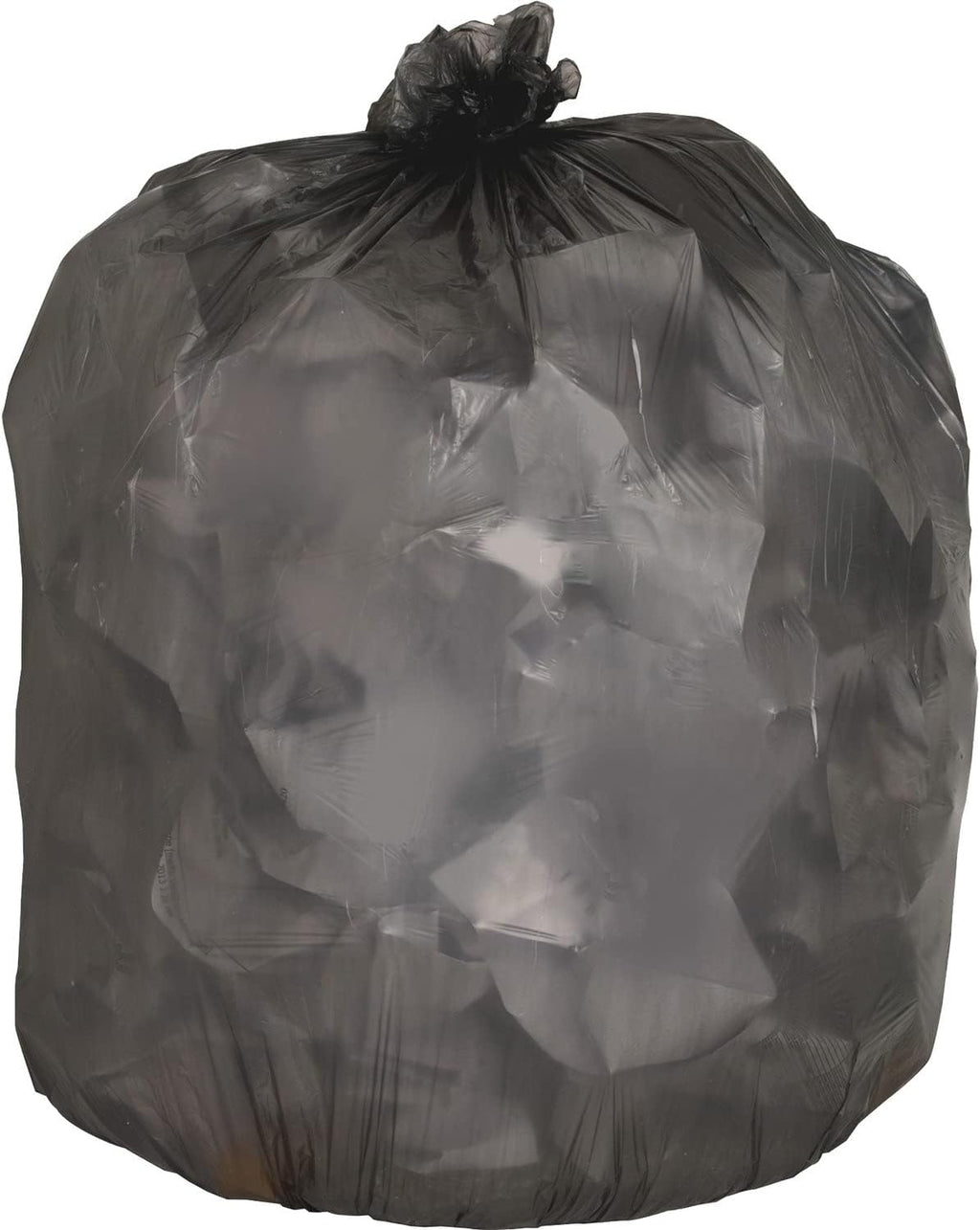Genuine Joe GJO70420 200 Count Linear Low Density Trash Bags, Black, 60 Gallon Capacity, Puncture Resistant, Dark Material Hides Waste