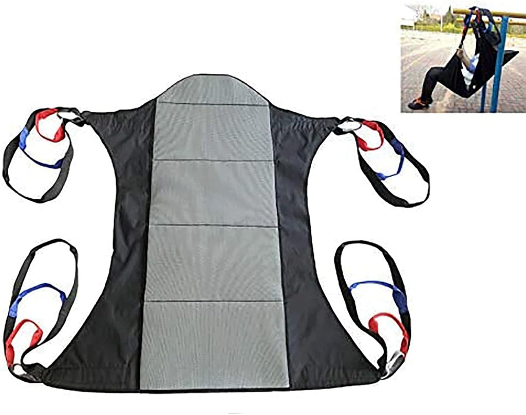 Transfer Nursing Sling Toileting Sling for Hoist, Hoist Sling Stair Transfer Belt Full Body Lifting Harness Lift Equipment for Elderly Disabled