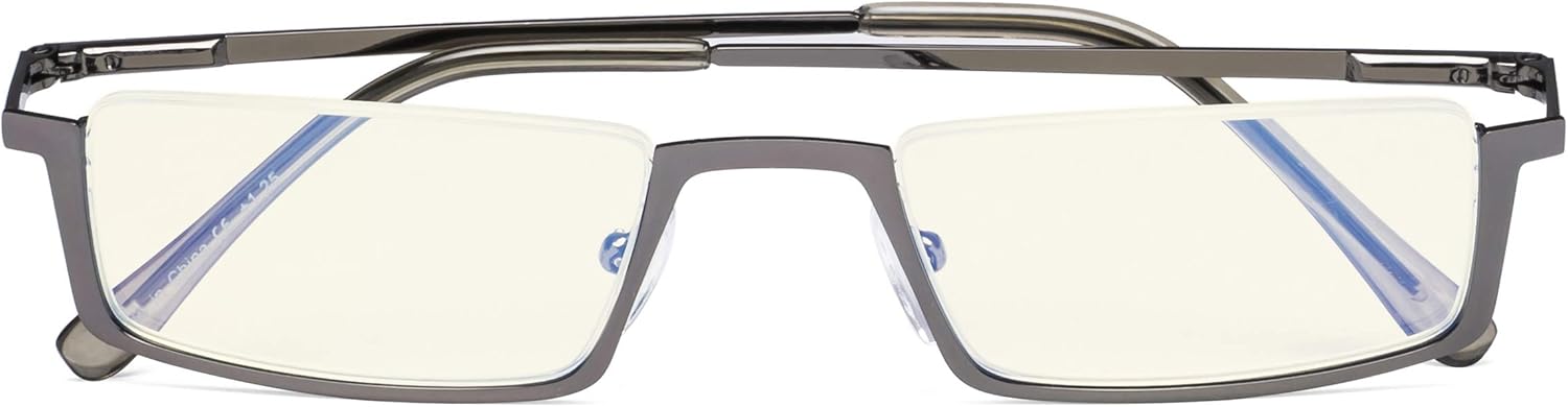 CessBlu Blue Light Filter Glasses Men Women Reading Computer Half-rim Reader Eyeglasses