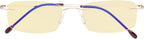 CessBlu Blue Light Blocking Glasses for Men Women Reading Computer Anti Glare UV Protection Eyeglasses Rimless Bendable