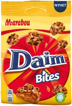 Marabou Daim Bites (2 x 145g) - Milk chocolate with almond brittle and cornflakes