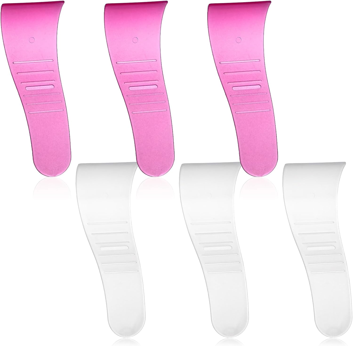 6Pcs Hair Removal Spatulas Sticks, Portable Hair Wax Cleansing Spatulas Plastic Hairs Removal Waxing Spatula Reusable Waxing Applicator & Depilatory Creams Unisex