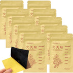 (100pcs) Moxibustion Patches Self-Heating艾灸贴, Wearable Warmth Sticker for Comfort & Relaxation, Soothe Tired Muscles for Neck, Shoulder, Back, Waist, Hand, Joint, feet, 7*10cm, Pack of 10