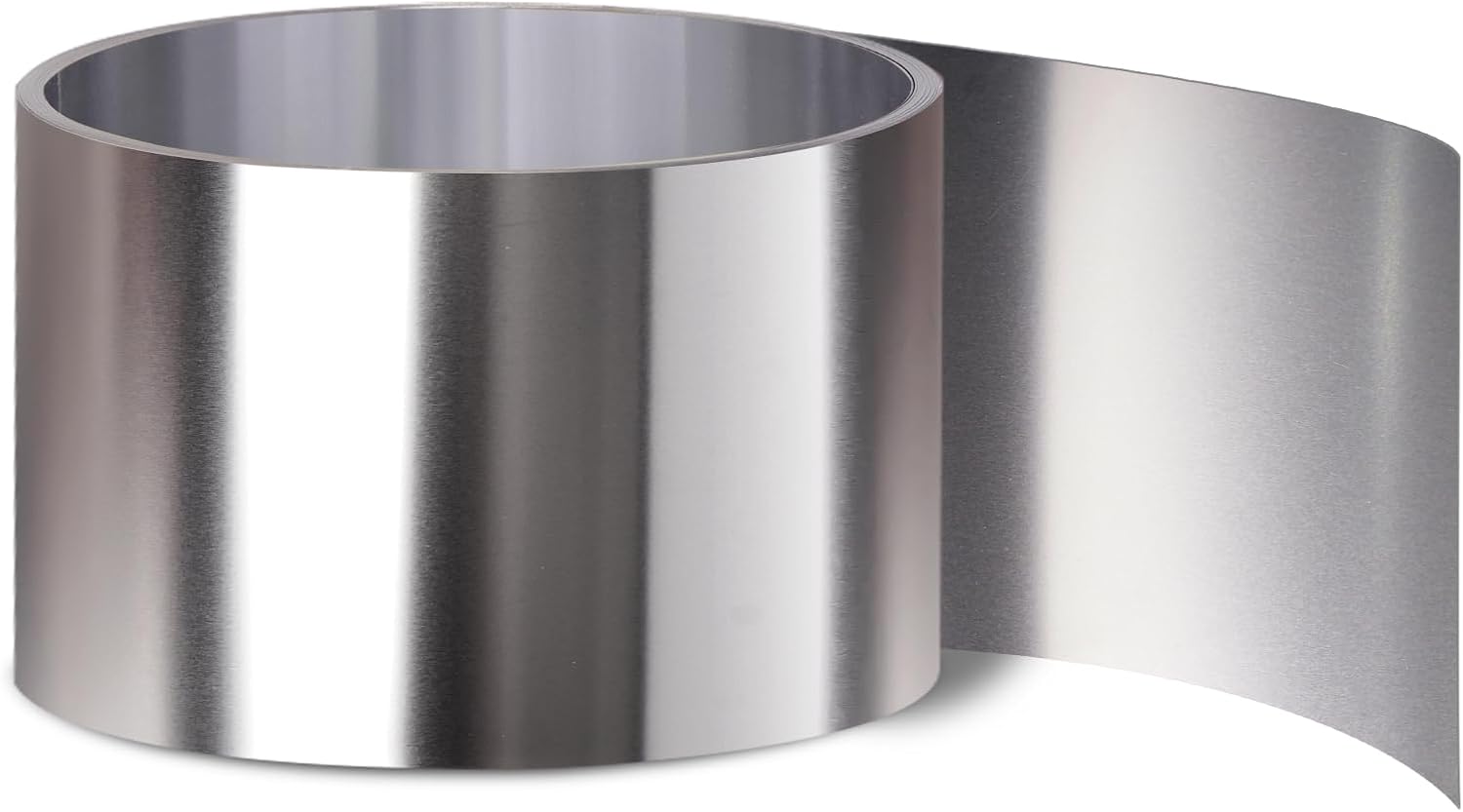 Vigorous 304 Stainless Steel Foil Roll, 2" x 10Ft Stainless Steel Sheet, Full Hard, 0.2mm Thick Stainless Steel Flashing for DIY, Arts & Crafts Project, Decoration, Protection, Kitchen and Bath