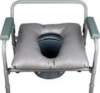 Bedside Soft Commode seat Cushion, Thick Pad PU Cover with Fixing Straps for Commode Chair, Washable Toilet Seat Cushion Warmer for Elderly Adults