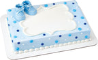 Baby Blue Bootie Cake Topper Set