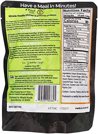 MIRACLE NOODLE Ready To Eat Pad Thai, 9.9 oz