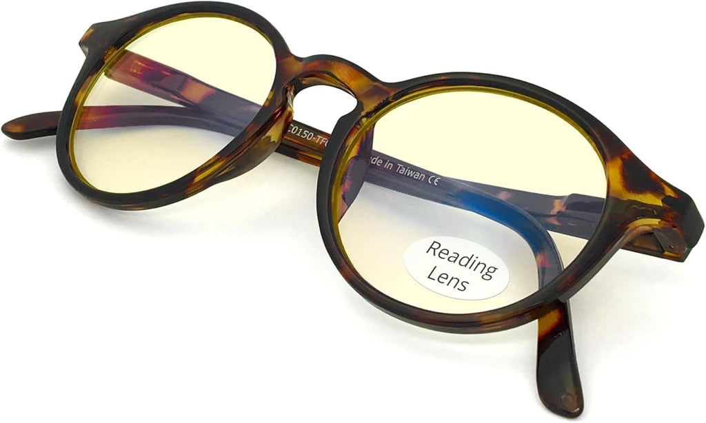 J+S Blue Light Reading Glasses for Women Men | 3 in 1 Readers Block Harmful Blue-Light 100% UVA UVB | 1.0+ to 3.0+ Diopter