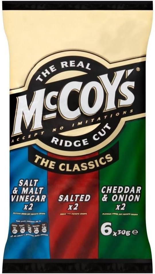 McCoys Ridge Cut Crisps Classic Variety 6 x 30g