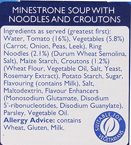 Batchelors Cup A Soup Minestrone And Croutons Imported From The UK England The Best Of British Instant Soup