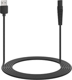 Linkidea 5V Shaver Charger Cord Compatible with Braun Series 1, 3, 5, 7, 9, Replacement USB Adapter Cable, Electric Razor Data Cable (Black)
