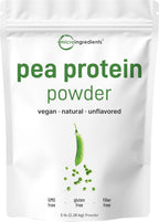 Micro Ingredients North American Grown, Pea Protein Powder, 5 Pounds | Plant Based, Unflavored | Complete Vegan Protein Source with BCAAs & EAAs – 27g Serving | Non-GMO, Keto Friendly
