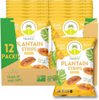 ARTISAN TROPIC Plantain Strips Naturally Sweet - 12 Pack, 4.5oz - Vegan, Paleo, Gluten Free Chips – Whole 30 Approved Foods Non-GMO Healthy Snack for Lunches, Dipping, Parties – Baked Banana Chips