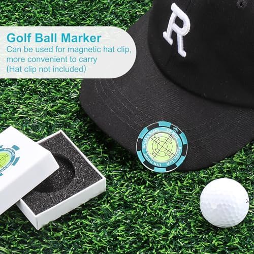 1 Pack 360° Triple Line Golf Ball Marker，Golf Ball Line Marker Tool，Golf Ball Marker Stencil，Alignment Ball Marker，Golf Accessories